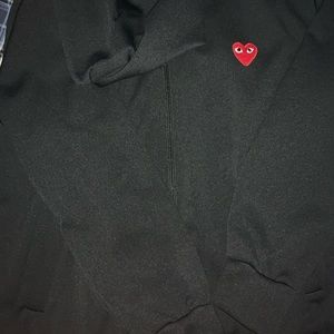 CDG hoodie size XL but fits like a L, brand new